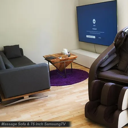 Apartmán Spacious Quiet Duplex In The Middle Of Grassland, Private Sauna, Massage Sofa, Terrace, Garden Schönwalde